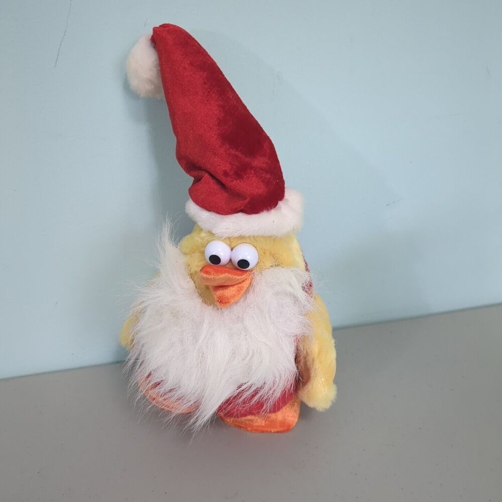 Vintage Dan Dee Animated Singing Dancing Christmas Chicken "Chicken Dance" 8"